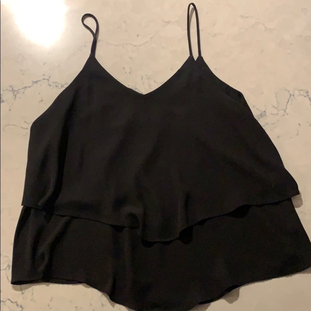 Black spaghetti strap top